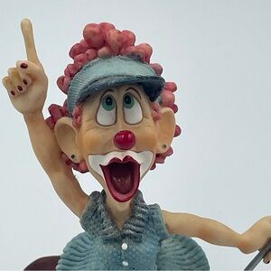 Slapstick Clown Figurine “Birdie”. Vintage 1997. Cast Art industry. Used